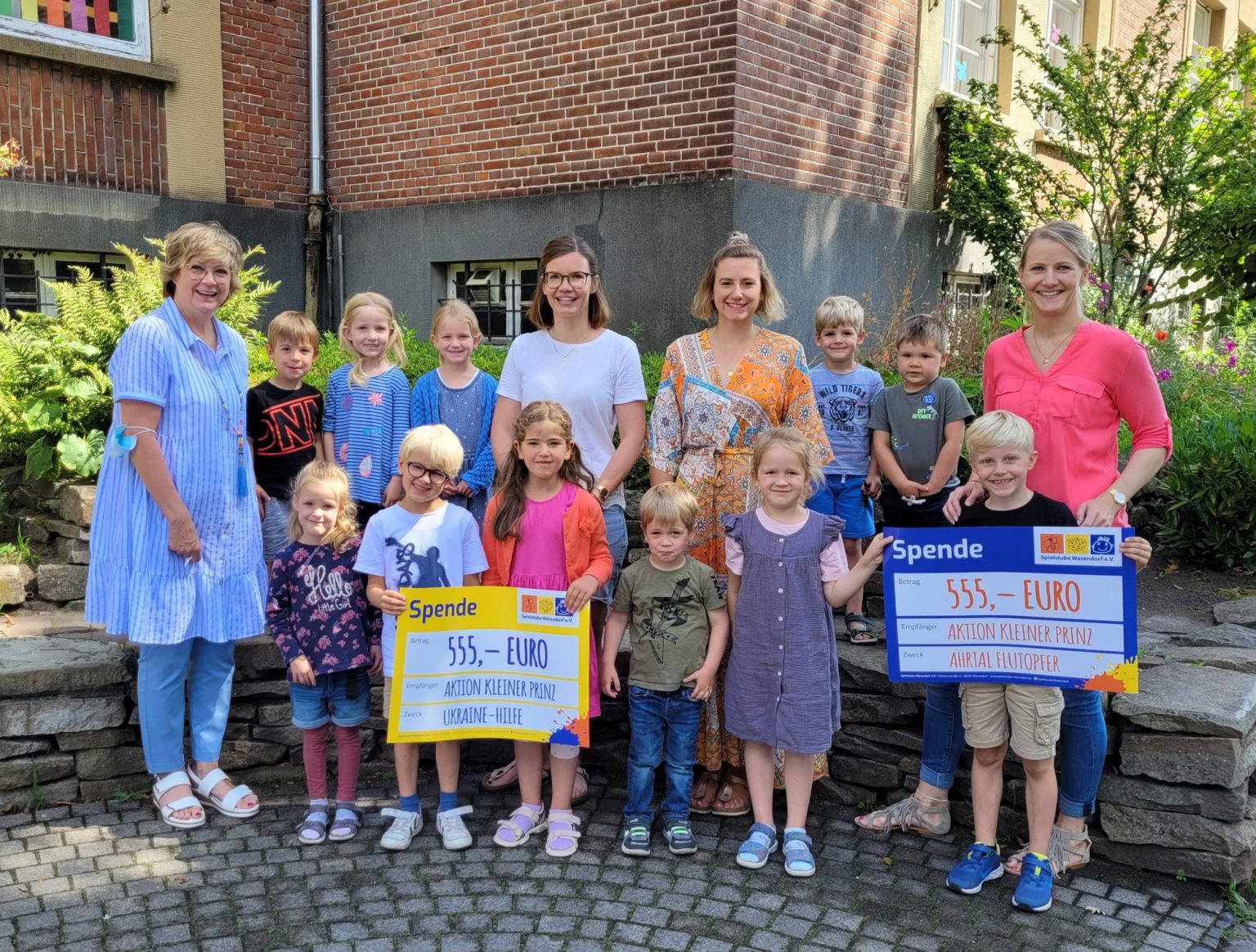 Spendenübergabe an den Kleinen Prinzen Spielstube Warendorf e.V.